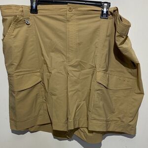 Columbia Men's Khaki Nylon Blended PFG Omnishade Shorts Size XXL